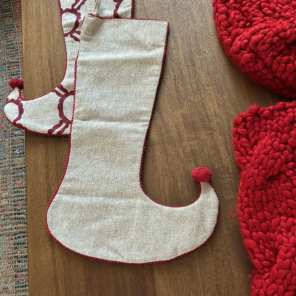 Crate & Barrel Christmas Stockings